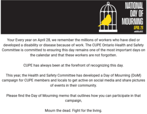 National Day of Mourning