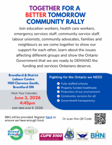 Community Rally @ Brantford Labour Centre
